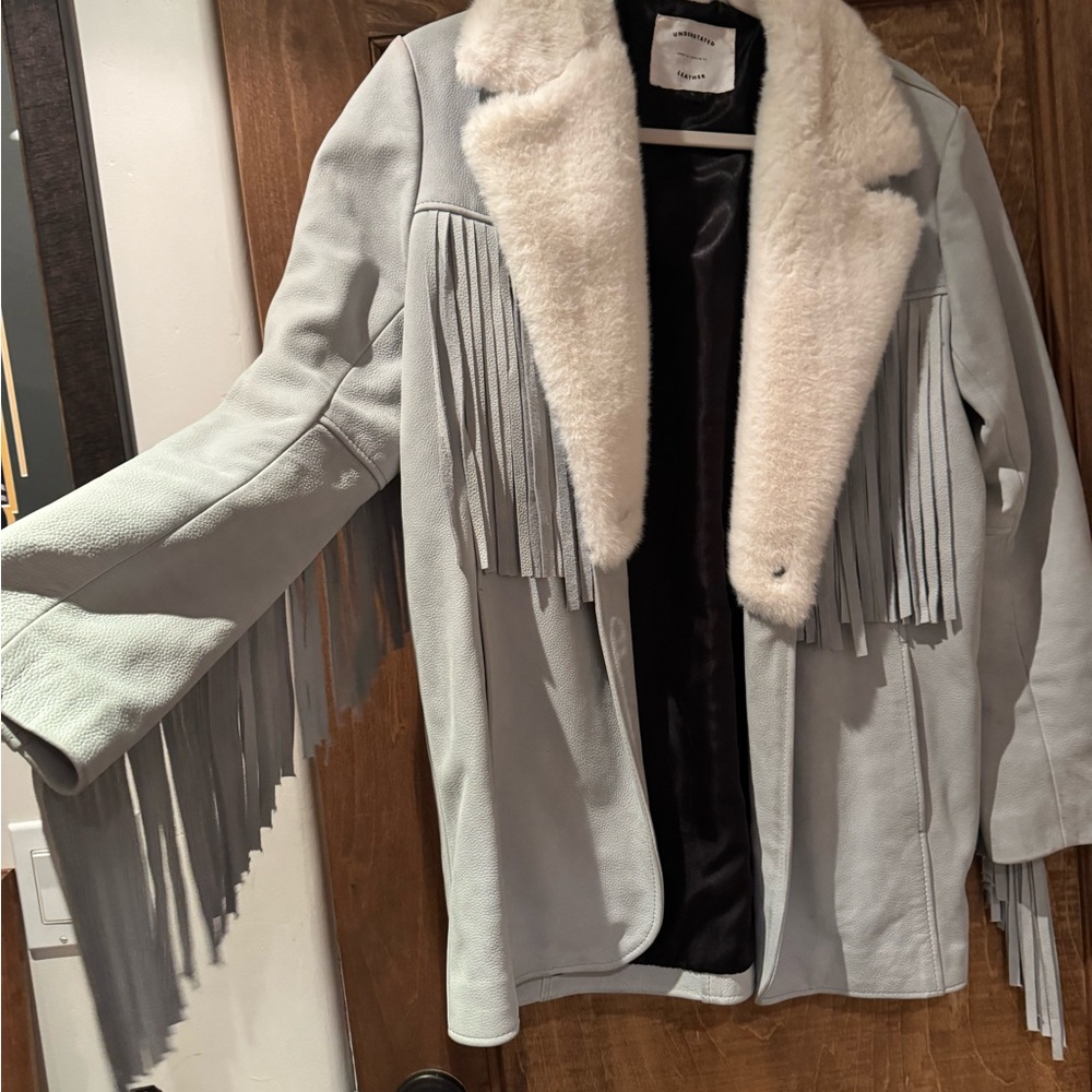 Understated Leather Fringe Jacket - Picture 5 of 10